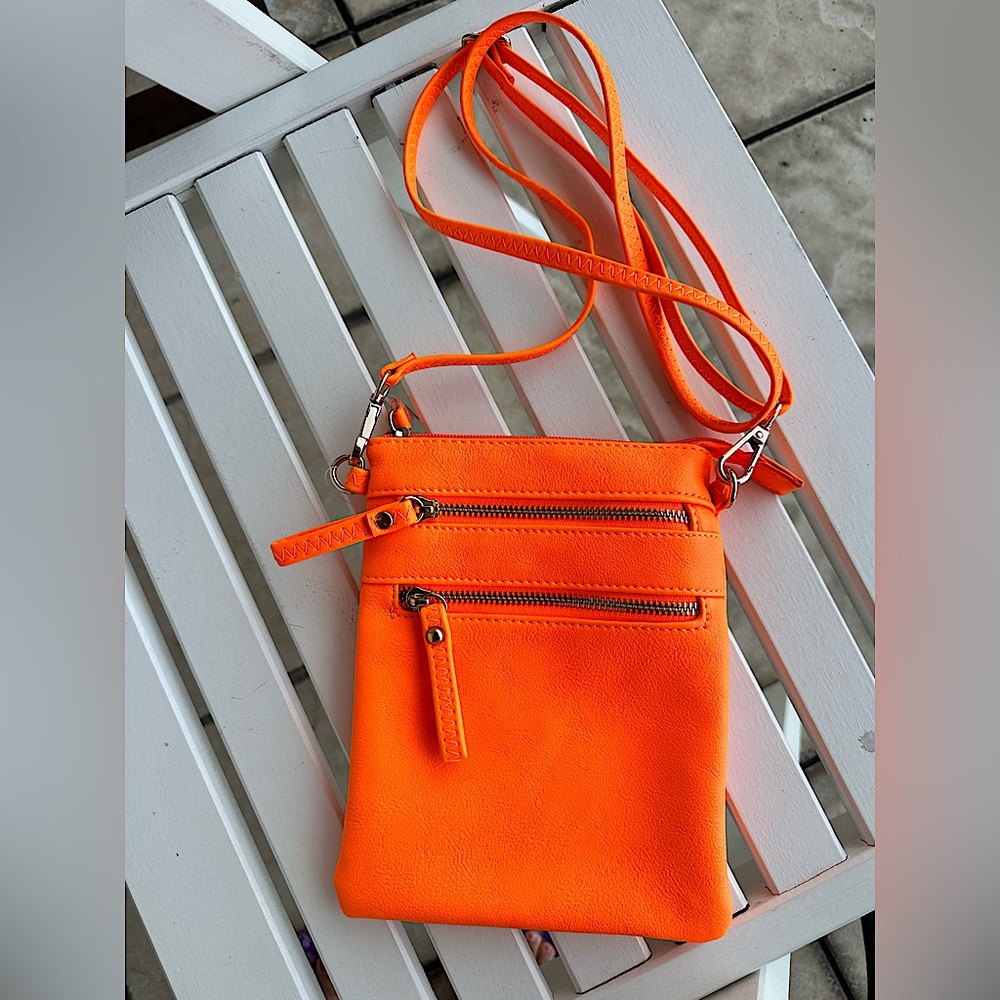Neon Coral Crossbody